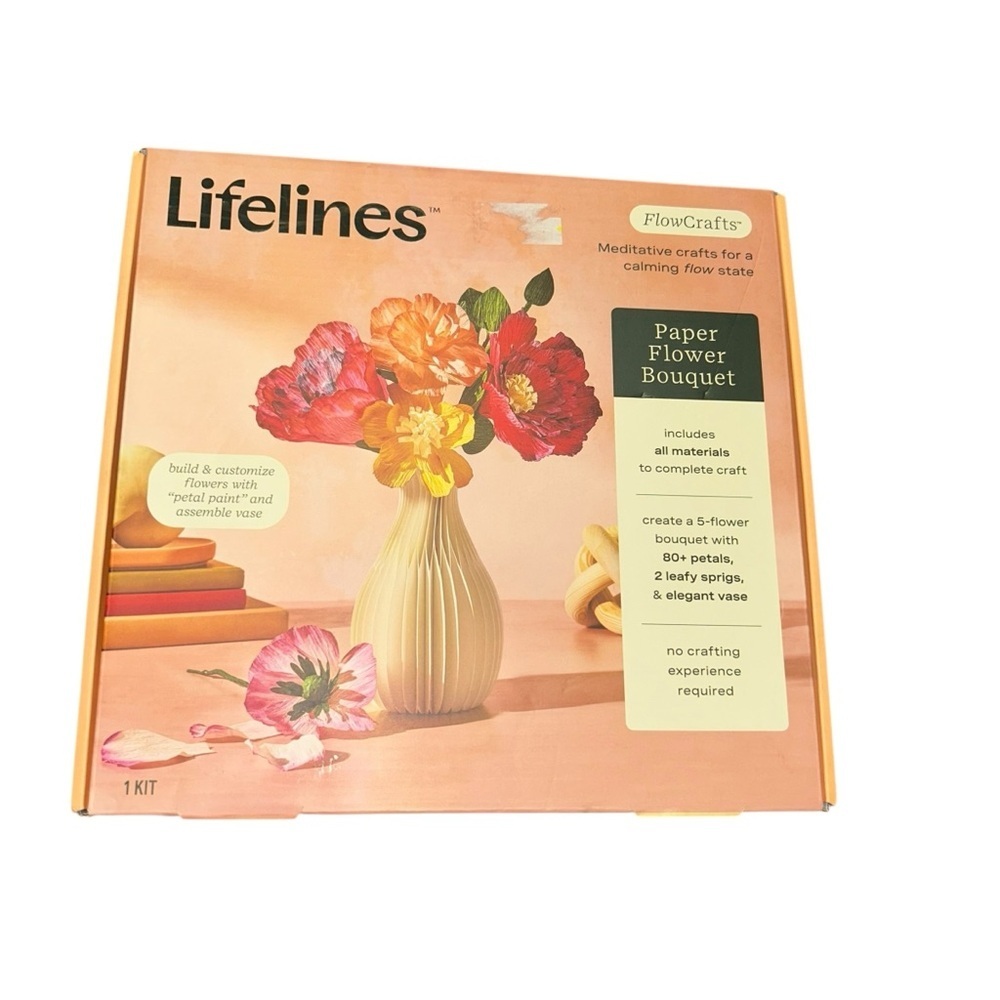 New Lifelines Paper Flower Bouquet Materials To Create Flower Bouquet Meditative